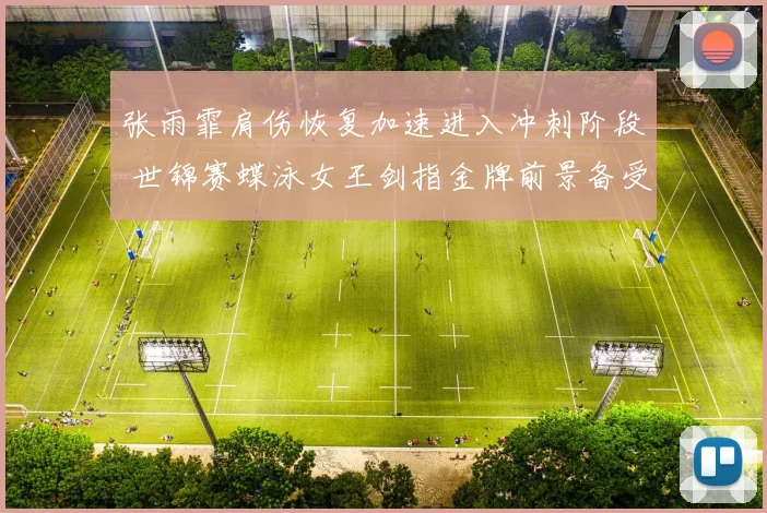 张雨霏肩伤恢复加速进入冲刺阶段 世锦赛蝶泳女王剑指金牌前景备受期待